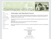 Tablet Screenshot of chalvingtonwithripe.co.uk
